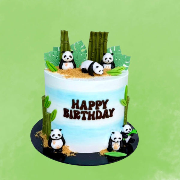 Halal-Certified Panda Playground Cake - Piece Of Cake