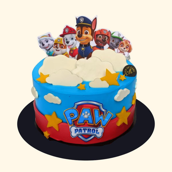 HalalCertified Paw Patrol Inspired Theme Cake Piece Of Cake