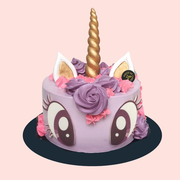 Halal-Certified Lilac Little Pony Cake Piece Of Cake
