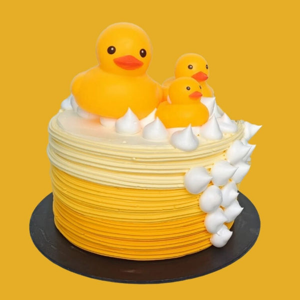 Rubbery Cake Halal-Certified Rubber Duckies Cake - Piece Of Cake