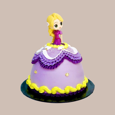 Princess Rapunzel Inspired Vintage Cake