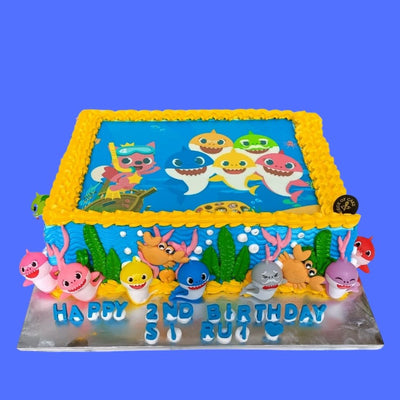 Baby Shark Under The Sea Cake