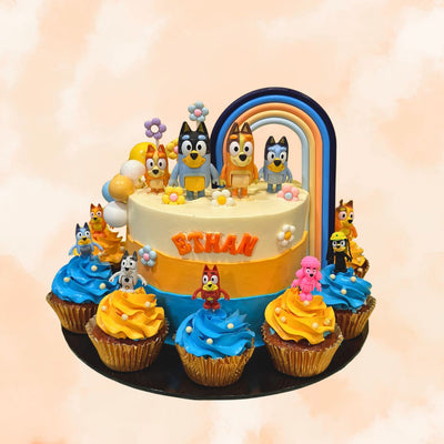 Bluey Cupcake Set