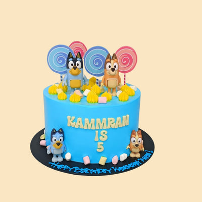 Halal-Certified Bluey's Party Cake