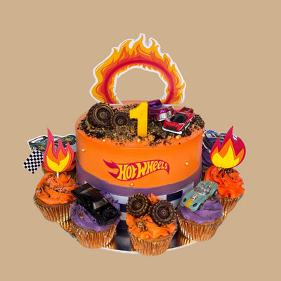 Hot-wheels Cupcake Set (Car Theme)