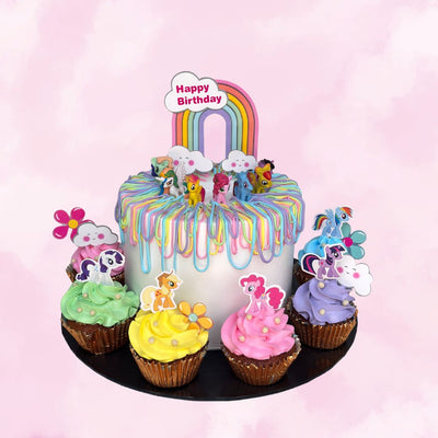 Little Pony Cupcake Set (Toys on the cake)