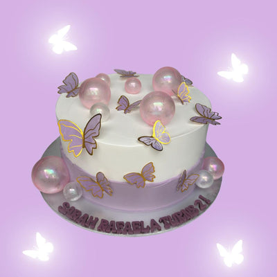 Misty Purple Butterfly