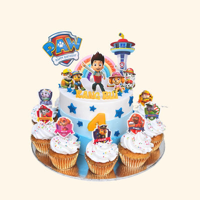 Paw Patrol Birthday Cupcake Set