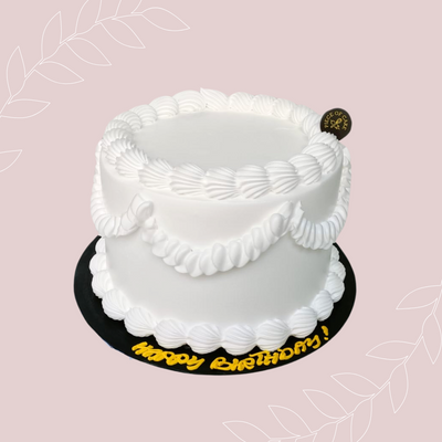 Pure White Vintage Cake