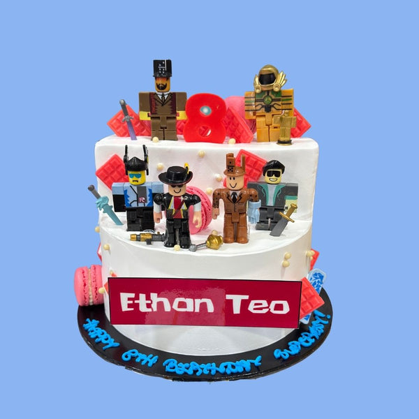 Halal-Certified Roblox Party Cake - Piece Of Cake