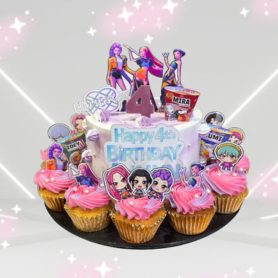 Kpop Demon Hunter Cupcake Set