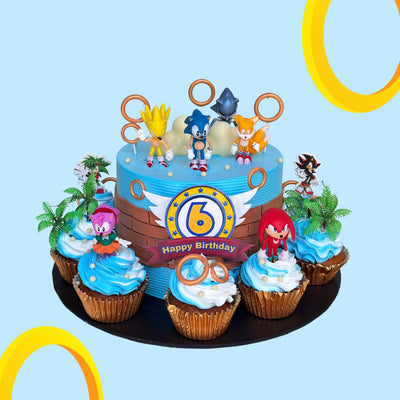 Sonic Cupcake Set