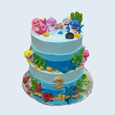 Two-Tier Baby Shark Adventure