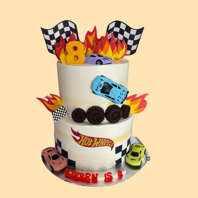 Two-Tier Hot Wheel Inspired Theme
