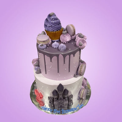 Two-Tier Lavender Castle