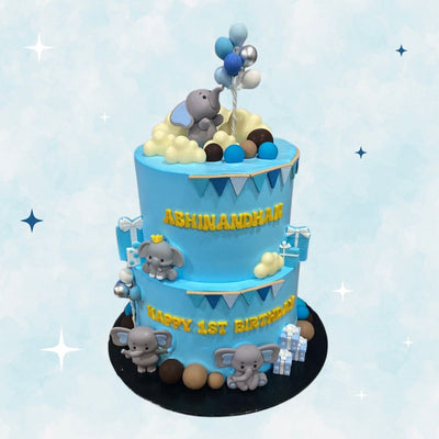 Two-Tier Little Elephant’s Happy Day