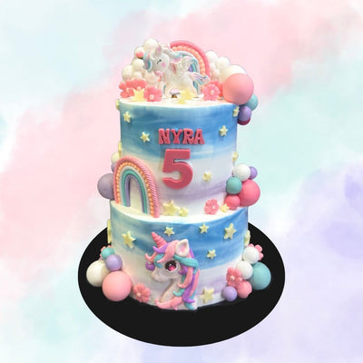 Two-Tier Pastel Pony Paradise