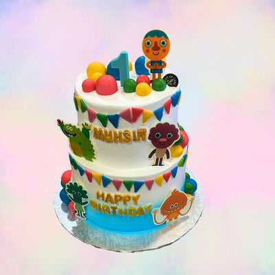 Two-Tier Super Simple Songs Inspired Theme