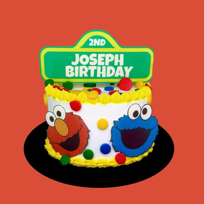 Sesame Street Inspired Theme Cake